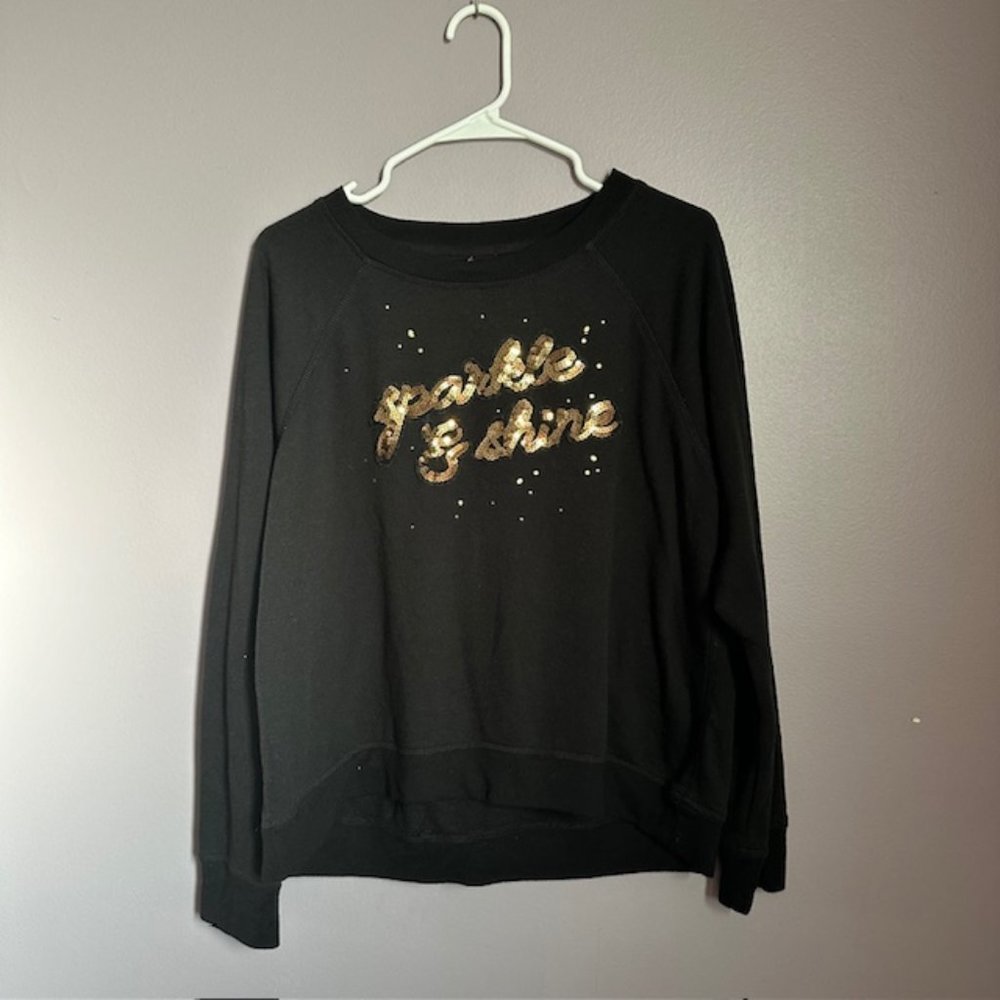 Betsey Johnson Performance - Sparkle & Shine Sweatshirt (Size: XL)